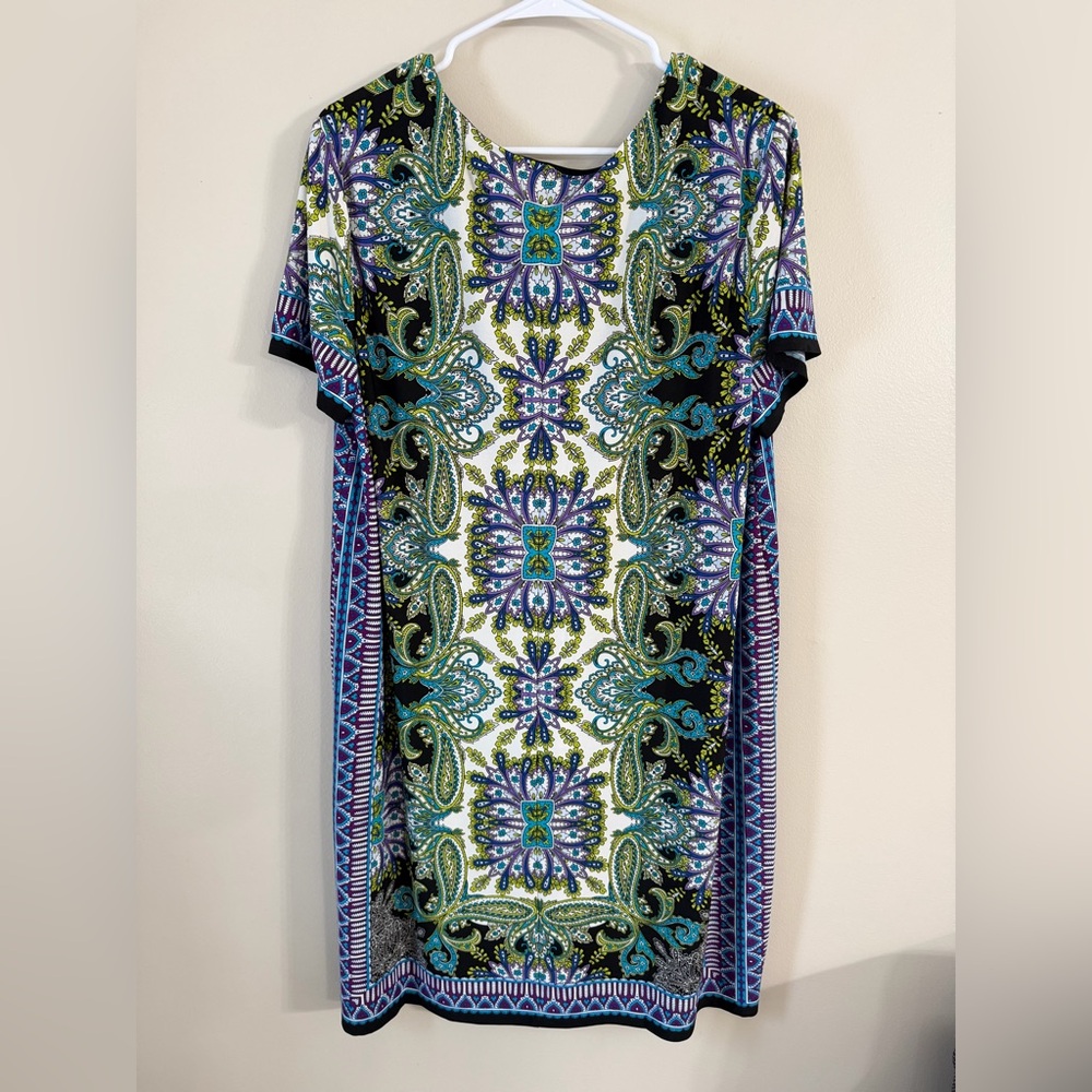 Chicos Dress Size 3, Paisley Stretch - Picture 6 of 13